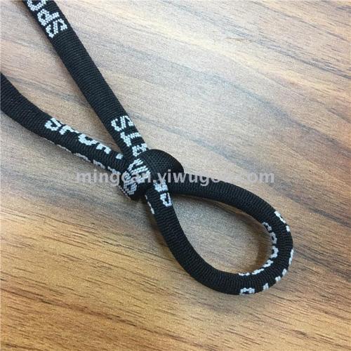 letter round rope drawstring strap black clothing accessories accessories