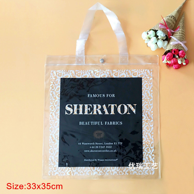 Universal PVC bag PVC handbag custom plastic Film bags shopp...