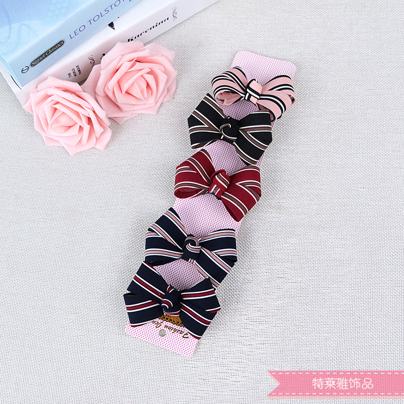 Tie Hair Bowknot Hair Ring Hair Rope Three-Dimensional Fabri...