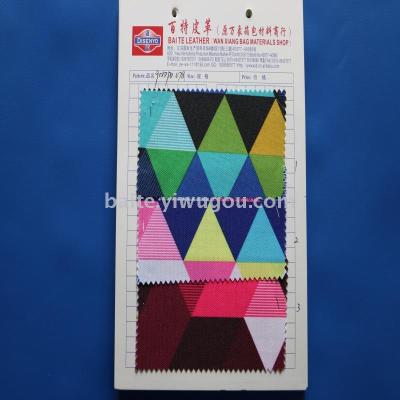 900D printed pu Oxford cloth 600d striped printed fabric backpacking material.