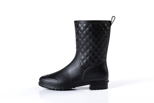 Dual-Use Fashion short Boots Comfortable Non-Degumming PVC Rain Boots Women‘s Rain Boots Adult Rubber Shoes Factory Direct Sales 