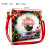 Europe and the United States new Christmas gift package cartoon elk snowman children oblique cross package shoulder bag