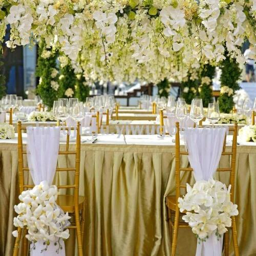 hangzhou resort hotel outdoor wedding bamboo chair wedding dining table and chair foreign banquet bamboo chair