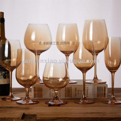 Creative Gold Plated Silver Silver Crystal Cup Red Wine Cup Goblet Glass Craft Decoration Soft Decorative Glasses
