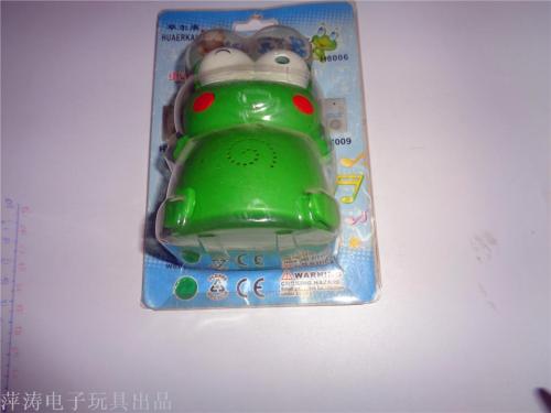 Children‘s Plastic Toy Frog Induction Doorbell Activity Gift voice Alarm Push Supply Factory Direct