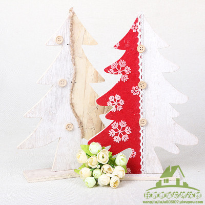 Wooden Christmas tree Decoration Desktop Decoration Festival Gifts Creative Wooden Crafts Ornaments