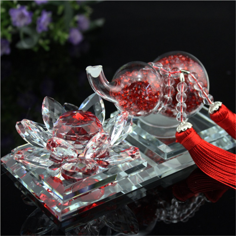 Lotus diamond gourd perfume seat car perfume crystal perfume seat car supplies