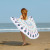 Bohemian Women Shawl White Round Beach Towel Microfiber Blanket Active Printing 