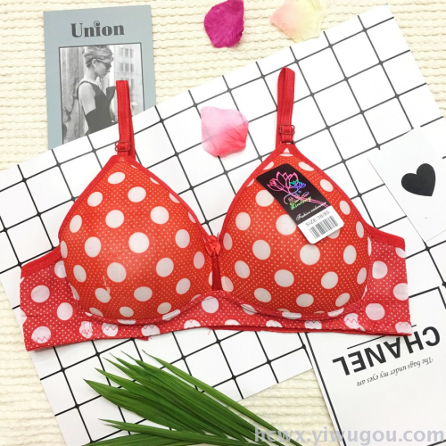 Girls Bra Underwear Cup a No Steel Ring Lively Lovely Comfortable Wholesale Foreign Trade