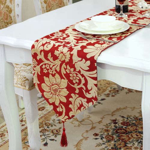 new house new chenille high-end table runner fabric tea mat european luxury foreign trade export tablecloth coffee table cloth dining table