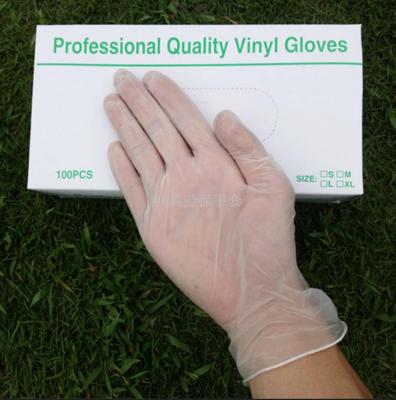Disposable PVC gloves beauty salons tattoo oil gloves with pink PVC gloves A grade goods