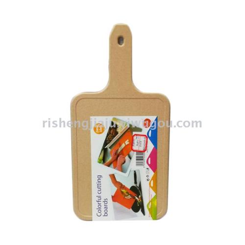 environmentally friendly decomposable wheat straw cutting board with handle chopping board rs-8291