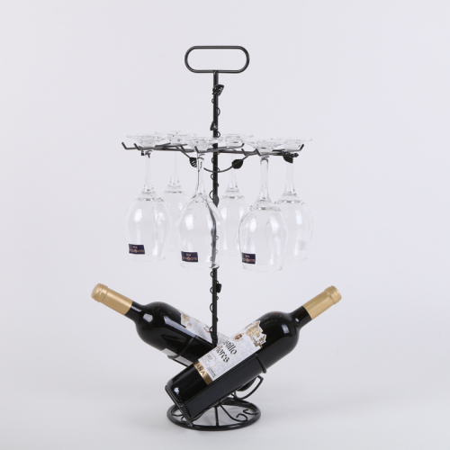 creative iron rack wine cup holder stylish wine holder