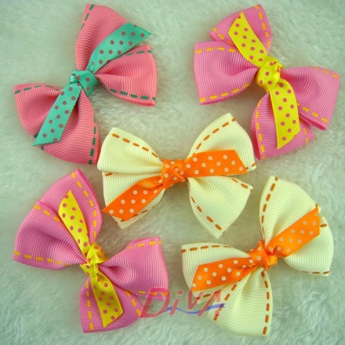 Factory Wholesale Ribbon Bow Tie Luo Wen Tie with Printing Point Bow Tie 