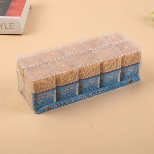 Quality Bamboo Toothpick Double-Headed Single-Headed Pointed Fine Toothpick Fruit Household Toothpick Portable Bag bamboo Toothpick 