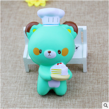 PU slow rebound simulation chef bear model new squishy chef bear