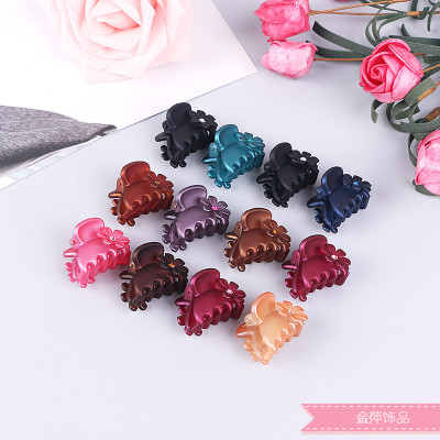 Hair accessories Hair accessories pure color matte enrolled acrylic grip Hair clip Hair catch Hair tray was Hair accessories