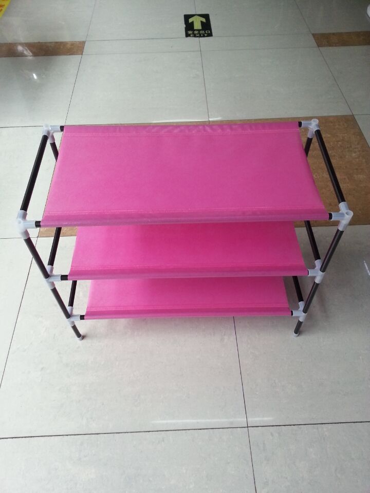 Supply Factory Direct Sale Non Woven Iron Pipe Shoe Rack Has Three Layers Four Layers And Five Layers