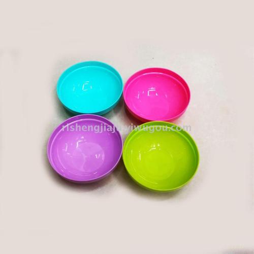 stacked candy color round bowl children baby anti-scald insulation bowl rs-1518