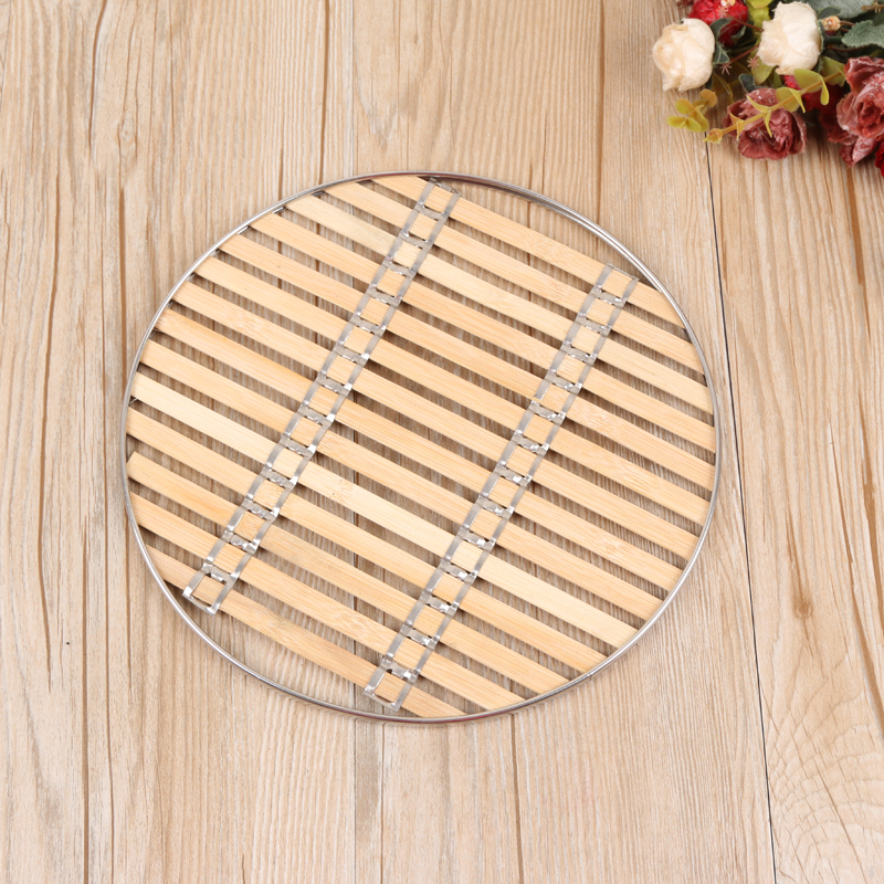 精品木艺 蒸片蒸格不锈钢竹笼屉垫蒸盘蒸帘_林洋竹木制品_义乌国际