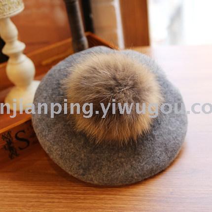 korean style british hipster all-match woolen beret hat korean women beret hat spot wholesale