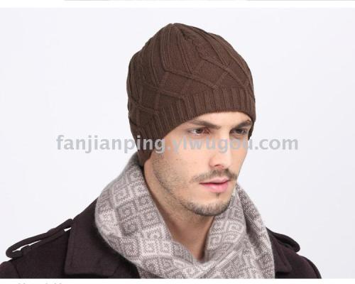 cashmere hat middle-aged and elderly hat men‘s winter old hat outdoor warm dad hat thickened wool hat ear protection