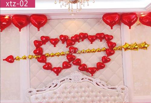 guide of god of love wedding confession set aluminum balloon wedding room background decoration