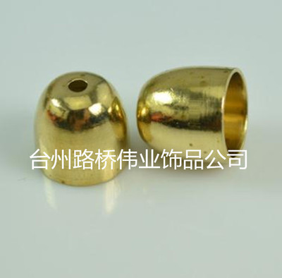 IY Jewelry Accessories Brass Natural Color Arc Copper Cap Factory Direct Sample Customization 