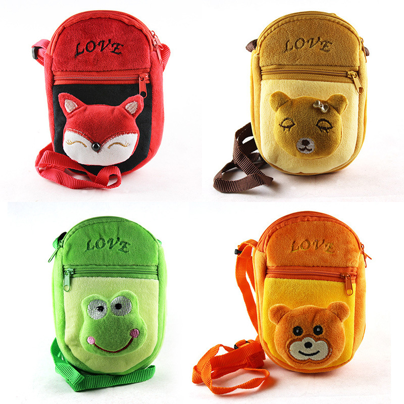Factory direct three Zipper cartoon children Messenger Bag w...