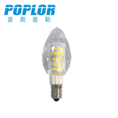 E14/ crystal lamp bulb /Crystal shade / AC 220V /LED plug lamp /7W/ 2835  chip