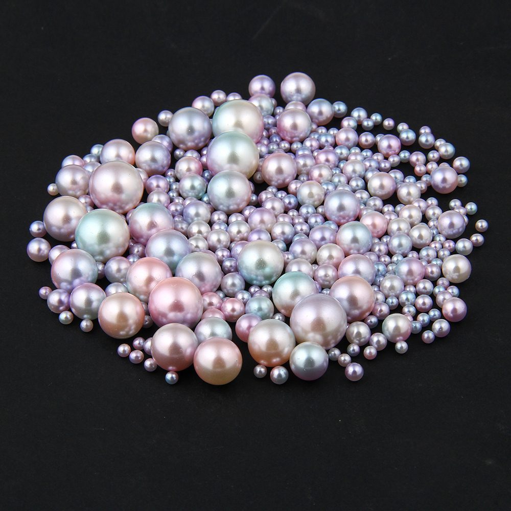 Supply Pink Rainbow And Blue Rainbow No Hole Round Pearls