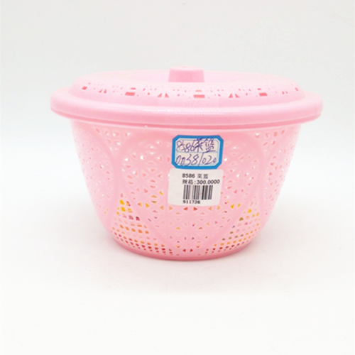 Sunshine Department Store Washing Vegetable Basket Drain Bucket Love Candy Box with Lid Creative Fruit Plate Snack Box