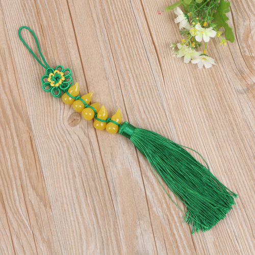 Gourd Beaded High-Grade Chinese Knot Hanging Spike Car Decoration Pendant Factory Direct Sales
