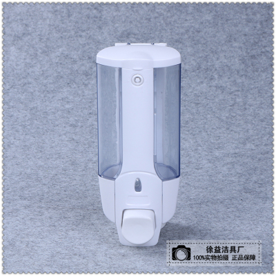 Hotel white soap dispenser single-head shower gel shampoo boxes manually to the bottle