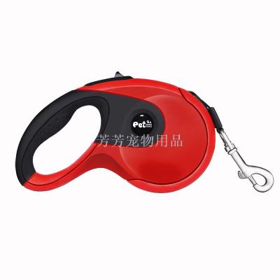 High - end walk dog rope package plastic anti - skid dog traction belt pet automatic telescopic traction rope