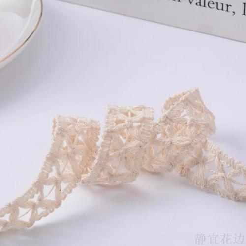 Natural White Cotton Thread Lace Xx Mesh Shape Cross Jewelry Hat Accessories