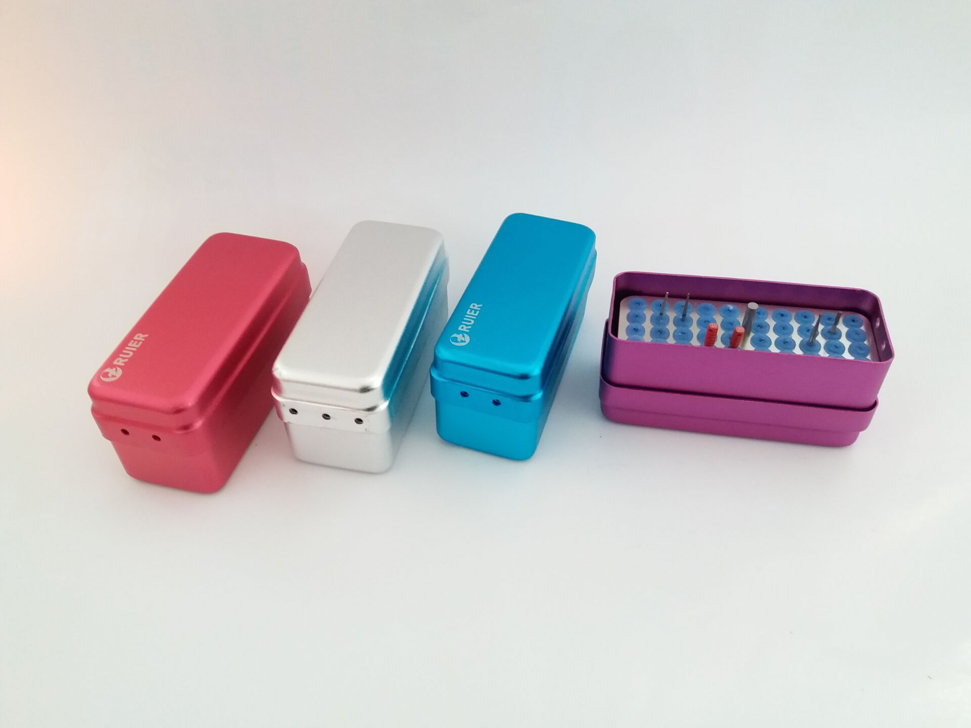 高温消毒盒金属车针架 铝合金车针盒 牙科工具_ 裕鸿医疗_ 义乌国际