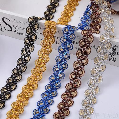 Mixed Color Gold and Silver Wire S-Shaped Lace Stage Clothing Crafts Accessories 