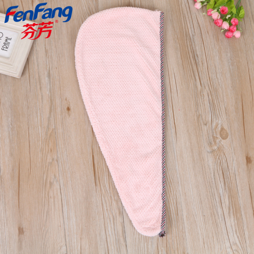 Dry Hair Cap Factory Direct Sales New Thickened Coral Fleece Headscarf Absorbent Dry Hair Cap Hair Towel