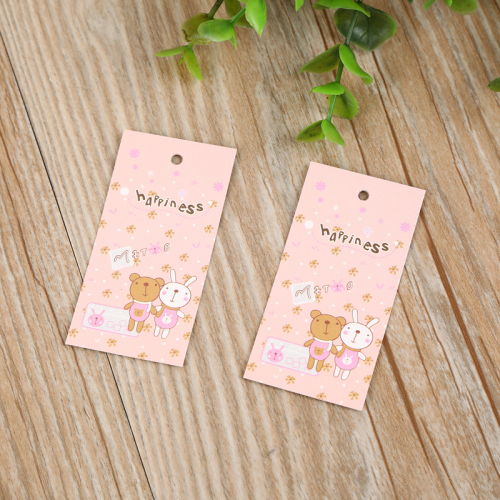spot tag special-shaped custom design printing paper card clothing tag