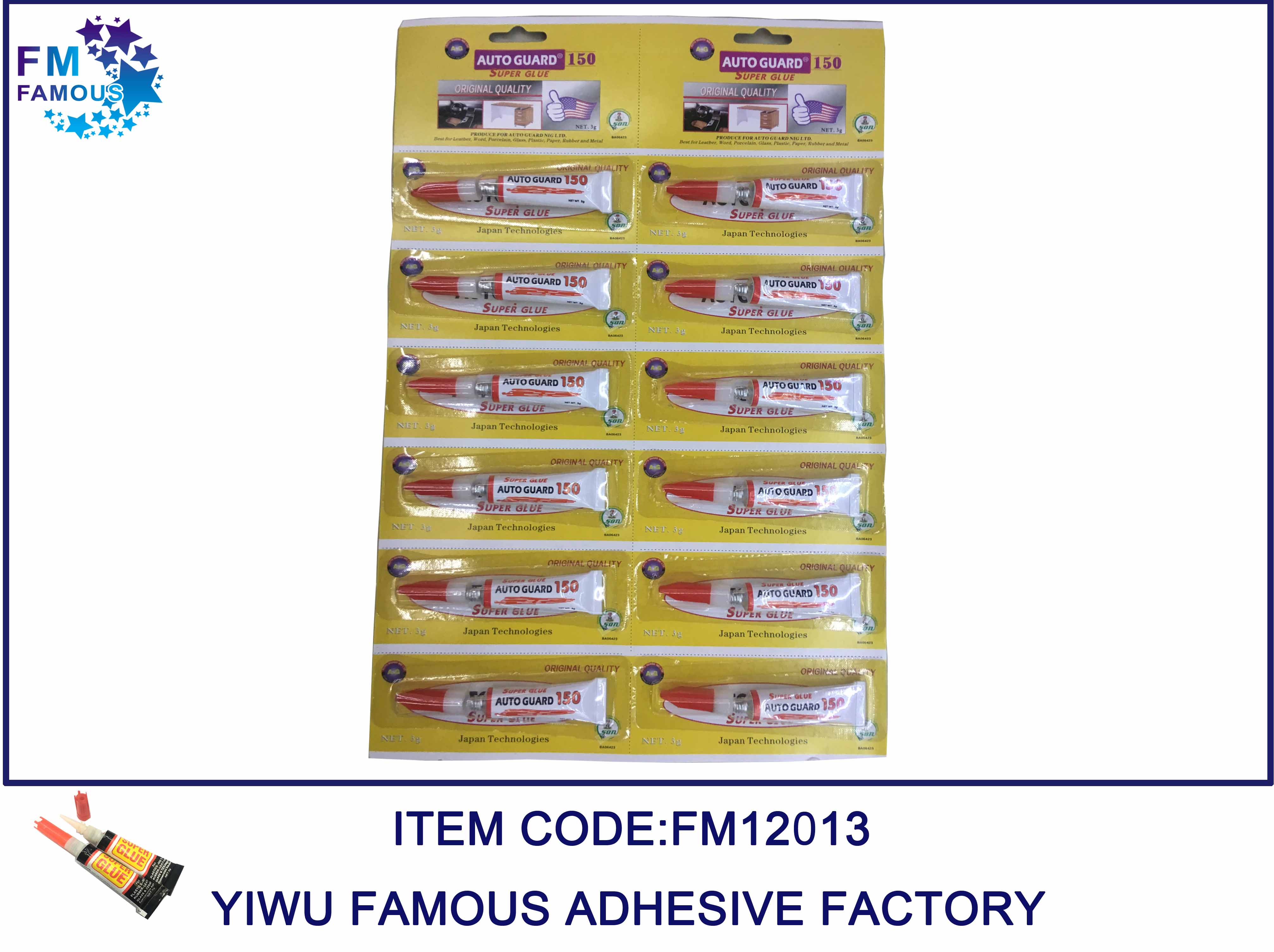 Supply Nigeria amstrong glue adhesive car Instant adhesive household glue