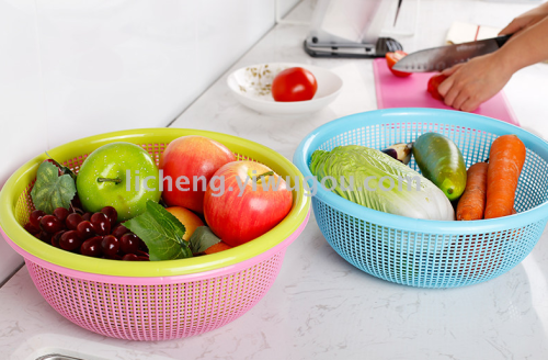 Vegetable Washing Basket Vegetable Blue Drain Basket Rice Washing Blue Fruit Basket