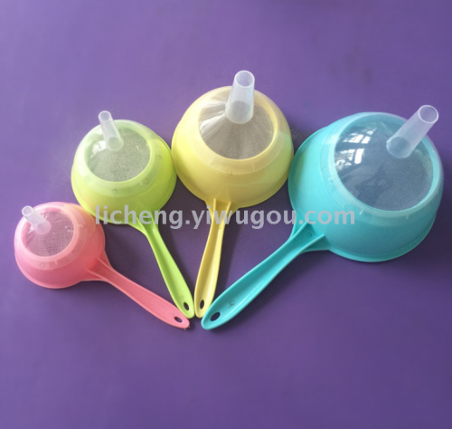 plastic funnel kitchen strainer filter oil pot wine pot funnel daily necessities