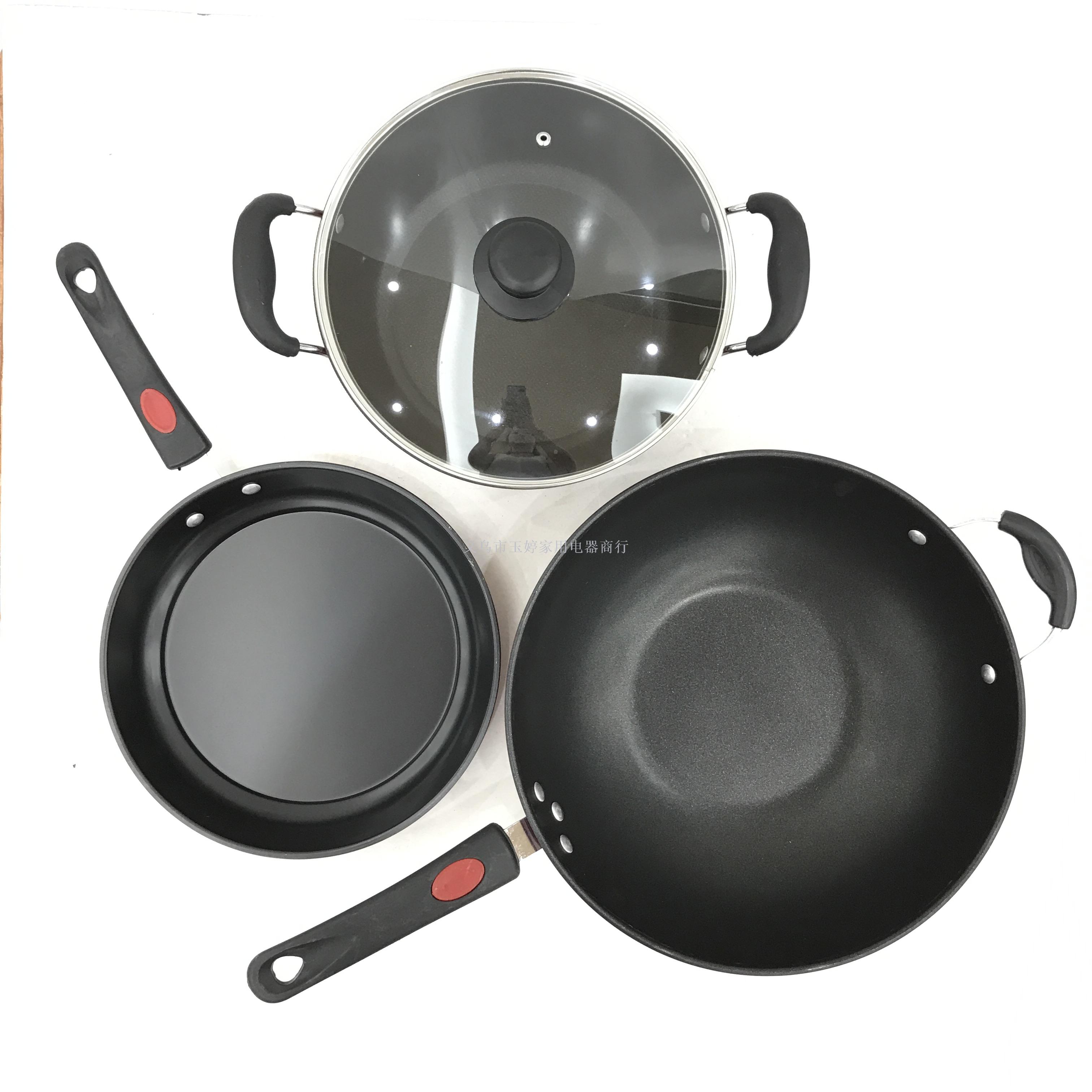 three-piece cookware set cookware sets gas stove cooker for home