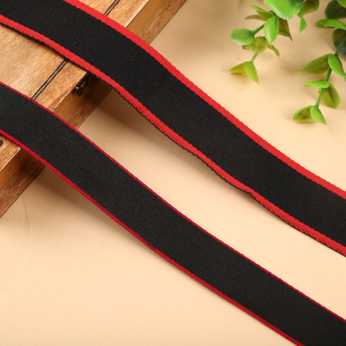 Spot Red and Black Ribbon Both Sides Red and Black Ribbon Clothing Accessories