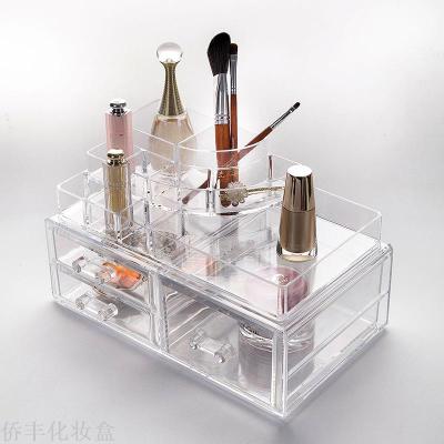 Korean waterproof draw-out box crystal multi-functional jewelry box drawer box 1551-3