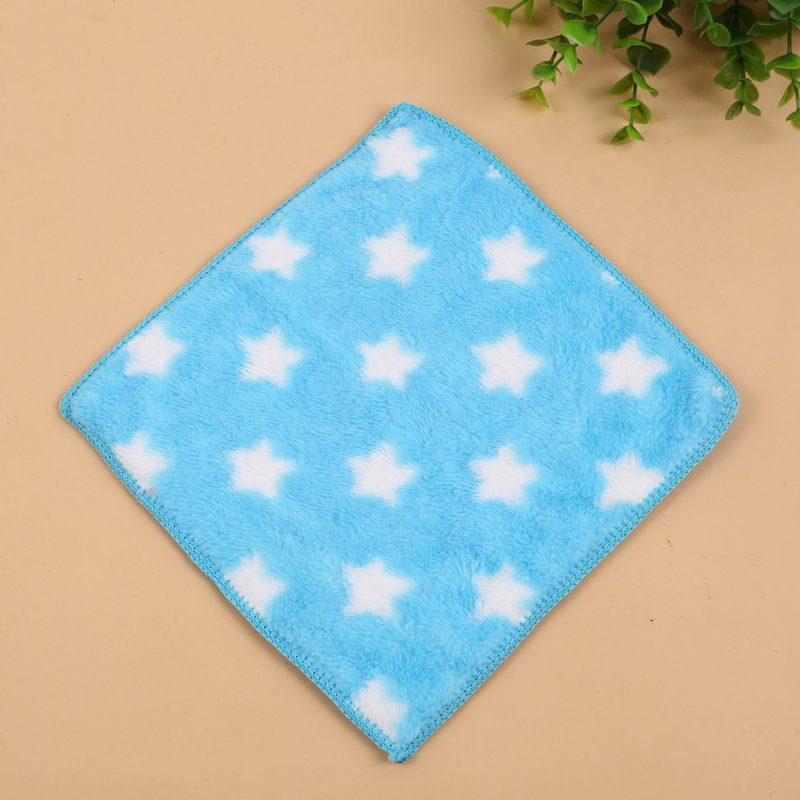 小星星方巾 纳米纤维儿童小毛巾口水巾 柔软吸水_翰儒纺织沙滩巾_义乌