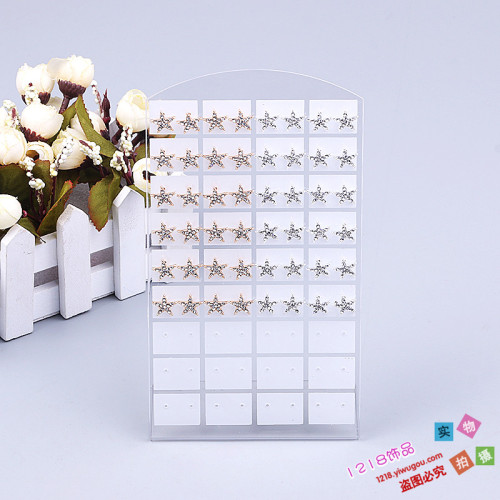 五角星镶钻耳钉气质个性水钻简约星星耳钉女