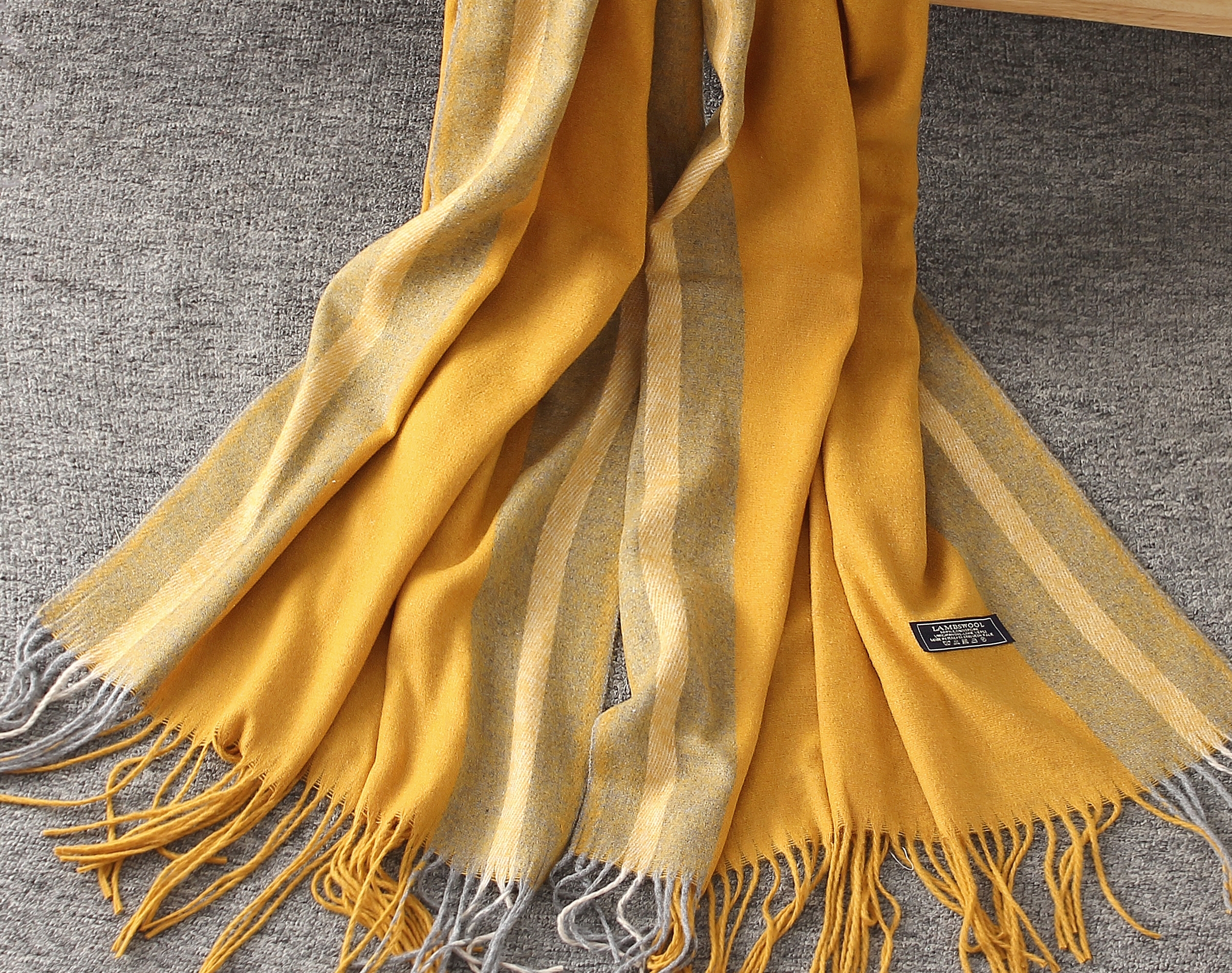 the classic pure color imitation wool scarf shawl