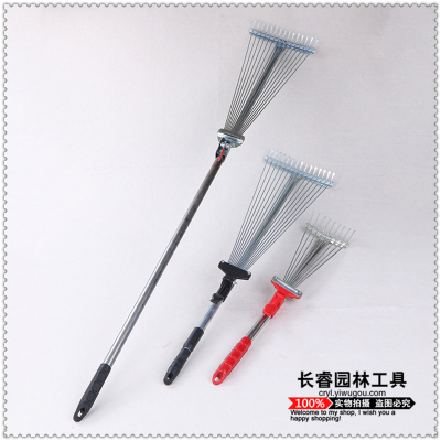 Gardening tools tools hug grass seed sowing rake the grass bamboo rake iron Ba seaweed